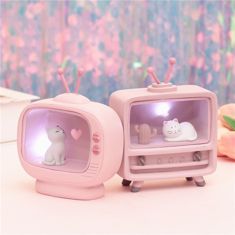 Pink Pendulum girl Heart Healing Ensemble Small Objects Ins Cute Girl Girls Room Office Desktop Decorations