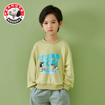 Snoopy boy round neck sweater 2022 autumn new childrens foreign style cartoon casual t-shirt fashionable off-season specials