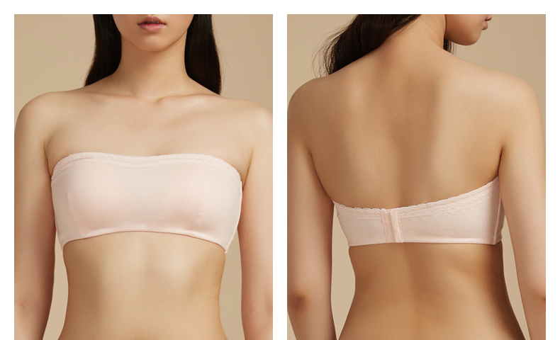 [Brao 3 miếng 95% off] NEIWAI bên trong và bên ngoài ren trang trí ống top áo ngực có thể tháo rời chống trượt đồ lót