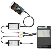  Suitable for Honda 2 4 connector CD machine digital disc box bifurcated cable Audio auxiliary cable Adapter data cable Accessories