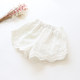 2022 summer new Korean version girls hollow lace cotton shorts middle-aged children's fashion hot pants beach pants all-match