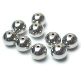 Украшение-шарик из нержавеющей стали, бусины, браслет из бусин, ювелирный шарм, аксессуар, четки из круглых бусин