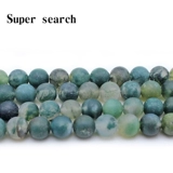 Матовые агатовые бусины ручной работы, браслет, ювелирный шарм, аксессуар, плетеные аксессуары