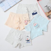 Childrens underwear boys Cotton Four corners flat corner boys children 6 middle and big children shorts cotton spring and autumn men four