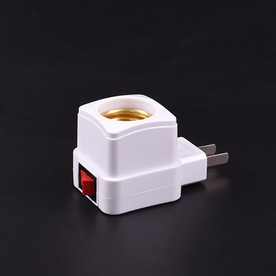 Lamp head with plug switch one-piece E27 base lamp port screw port converter socket bulb lamp holder conversion head