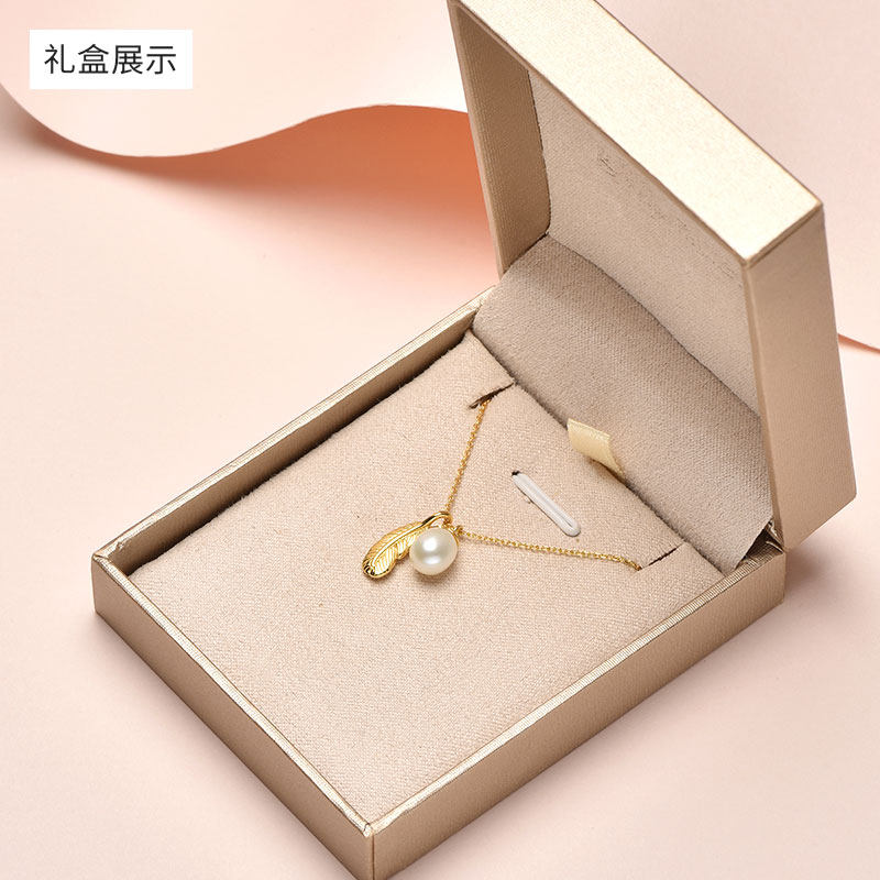 20点开始 京润珍珠 羽露 925银 淡水珍珠吊链 项链 双重优惠折后￥109包邮