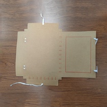 10 pieces of new document file boxes kraft acid-free paper black blue 1-6cm custom made extra large kraft paper