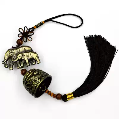 Yunnan Lijiang Ping'an auspicious car pendant wind bell hanging door decoration ethnic wind shop copper bell metal jewelry