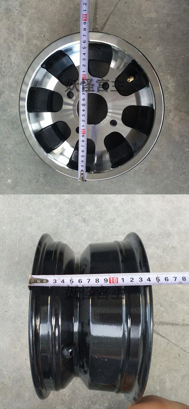 DIY bánh xe lốp phụ kiện sửa đổi bánh xe nhôm 22/20 * 10-10 inch vành xe attila