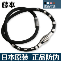  Anti-fatigue necklace collar Anti-radiation health care collar Magnetic therapy necklace healthy cervical spine sports titanium collar male