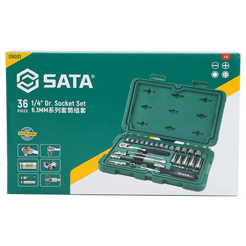  SATA Shida Tools Suit 36 pieces 6 3 Series sleeves set 09001