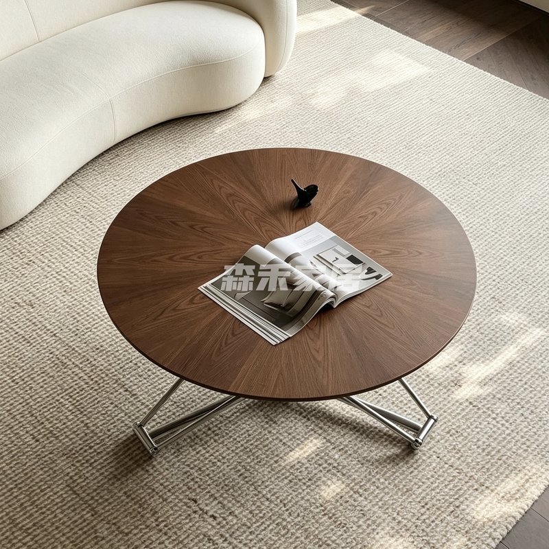 Lem Adjustable Coffee Table, Bauhaus Light Luxury Style Round Table, Coffee Table, Office Convertible Adjustable Dining Table, Height-Adjustable Coffee Table Lem Adjustable Coffee Table, Bauhaus Light Luxury Style Round Table, Coffee Table, Office Convertible Adjustable Dining Table, Height-Adjustable Coffee Table