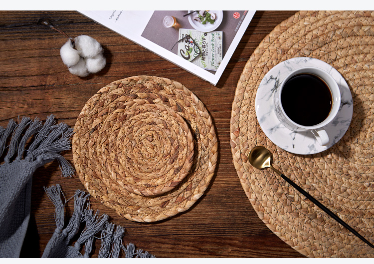 Vintage rơm bảng mat thực phẩm thực phẩm nhiếp ảnh người sành điệu chụp ảnh đạo cụ nền trang trí đồ trang sức đồ trang sức - Trang trí nội thất trang trí phòng khách nhỏ
