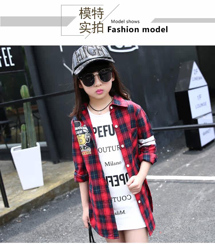 Chemise fille à manche longue - Ref 2086824 Image 10