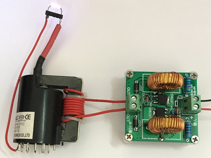 Mini ZVS High Frequency Induction Heating Machine Tesla High Voltage Generator Coil Jacobs Ladder Kit Module