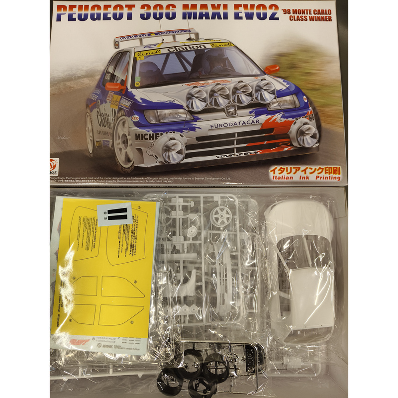 Assembly Model Nunu Beemax Be24026 Peugeot 306Maxi Evo2 1998 Monte Carlo