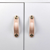 Nordic Cabinet Door Genuine Leather Handle Children Crashworthy Head Layer Cow Leather Wardrobe Drawers Tatami door handles brass corns