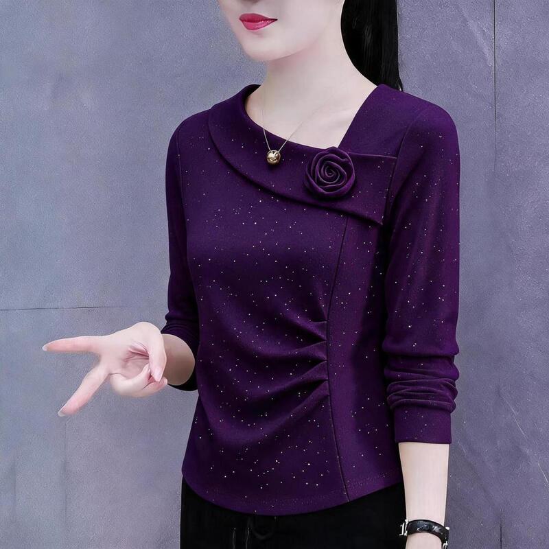 2026 Autumn New Fashion Sequined Starry Long Sleeve Top for Women Slim Fit Slimming Youthful Stylish Versatile T-Shirt 2026 Autumn New Fashion Sequined Starry Long Sleeve Top for Women Slim Fit Slimming Youthful Stylish Versatile T-Shirt