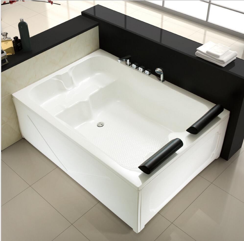 Double large bathtub Home constant temperature surf massage Couple fun bubble Mandarin duck bath