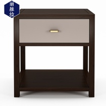 Solid Wood bedside cabinet Chinese bedside locker simple drawer cabinet villa hotel furniture customization