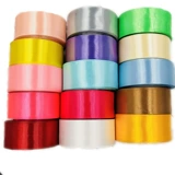 Фабрика 4 см сантиметра ленты ручной работы розовой материал Свадебное кресло Свадебное кресло задняя лента лента шелковая лента плетена