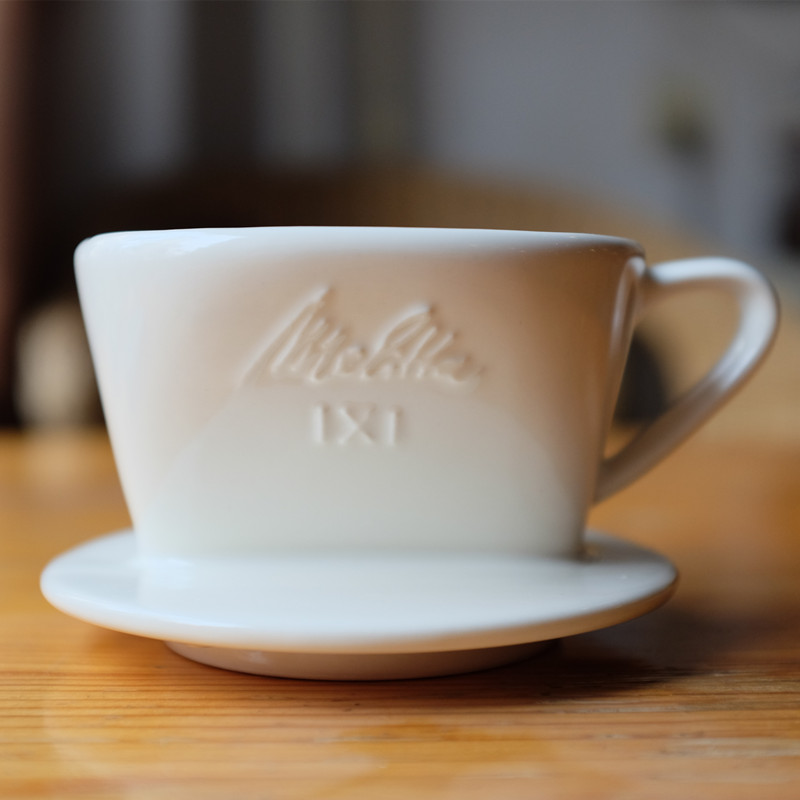 Japan Melitta 1×1 Melaleuca Ceramic Single Hole Trapezoid Hand-brewed Coffee Filter Cup Japanese Version