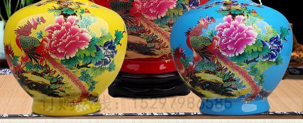 Tải 5 kg gốm sứ chai rượu vang jar bình trang trí hộ gia đình niêm phong rượu vang chai rượu vang chai rượu vang trắng ly thủy tinh uống rượu