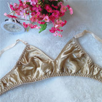 2-piece silk bra double-sided mulberry silk no rim bra bra bra in the young and old without sponge thin breathable