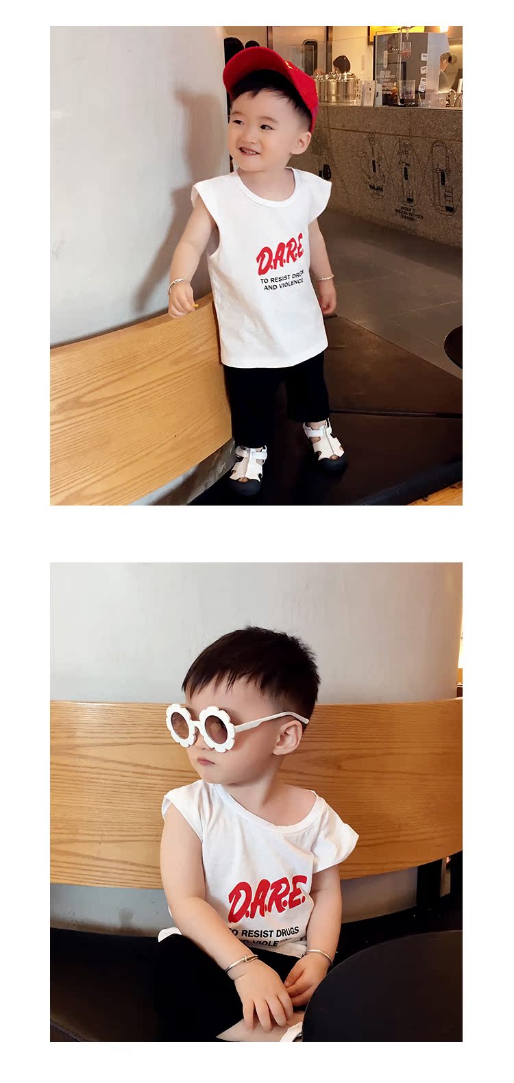 Mùa hè 2018 mới cho bé gái Áo thun ngắn tay trẻ em mùa hè mặc áo sơ mi 0 nam 3 tuổi ra quần áo cotton bexinhshop shop