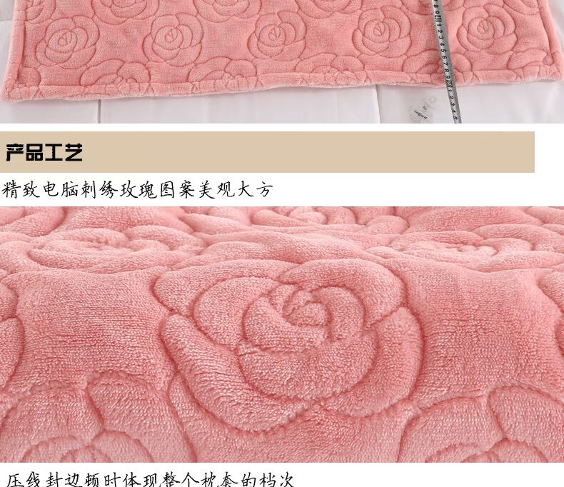 Cà tím da ngày đông cộng với nhung dày sang trọng vỏ gối ấm flannel rắn màu gối siêu mềm tăng tùy chỉnh - Gối trường hợp gối chống trào ngược