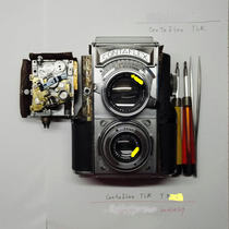 (German suspension)ContaFlex TLR shutter film stuck and other full set of maintenance
