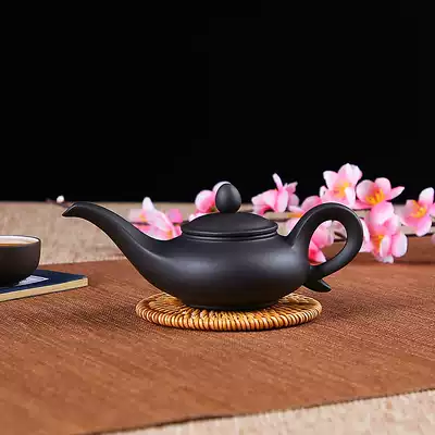 Purple clay pot Divine pot Yixing Zhume small capacity teapot pure hand-made teapot ceramic tea set single pot household