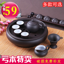 Purple Sand Kongfu Tea Suit set of tea set Brief about home Ceramic Tea Tea Tea Tea Cup Teapot Tea Tray Suit