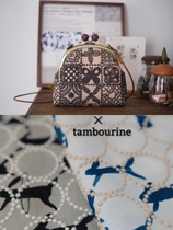 Moumo South Independent Studio Bell Drum running rabbit All Mina wood Pearl Mouth Gold Bag Inclined Backpack