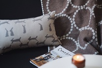 South independent studio All Kawamaki Mina Perhonen Run Rabbit Pillow Cover Waist Pillowcase