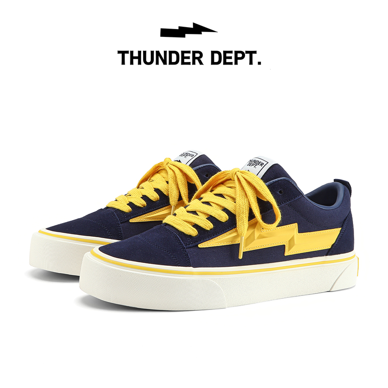 Thunder Dept. Stylish Official Lightning Shoes for Men and Women, Skateboard Shoes, Street Sports Canvas Shoes