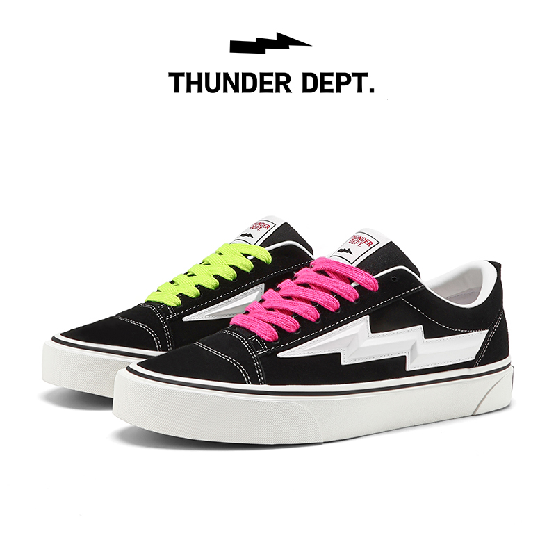 Thunder Dept. Stylish Official Lightning Shoes for Men and Women, Suede Leather Sneakers, Skateboarding Shoes Thunder Dept. Stylish Official Lightning Shoes for Men and Women, Suede Leather Sneakers, Skateboarding Shoes