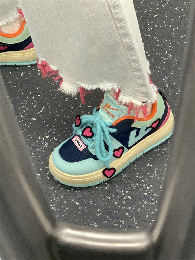 Back Force Original Popcorn LOVE DOPAMINE BREAD SHOES WOMEN FALL THIN UNDERFOOT SNEAKERS 100 HITCH STUDENT BOARD SHOES-Taobao