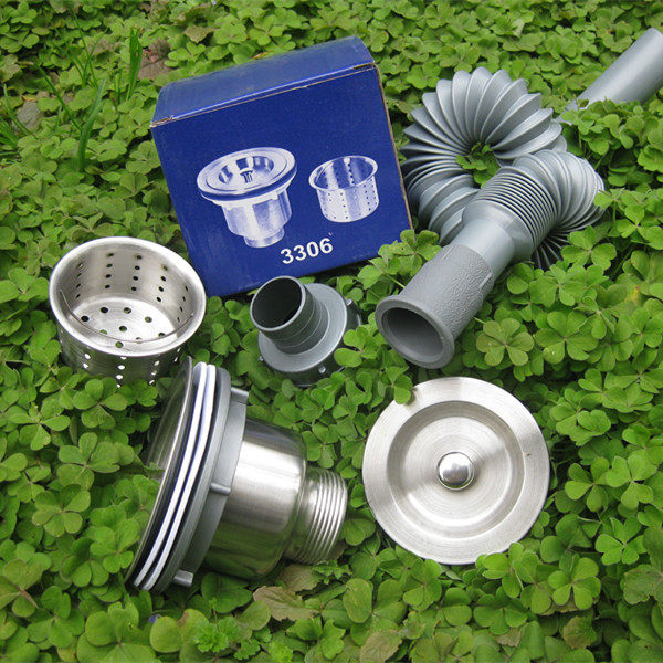 304 stainless steel sink faucet Kitchen sink sink sink basket basin Vegetable basin All-steel drain basket basin