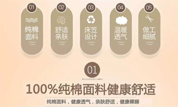 Bông khăn trải giường giường công thức Li một đơn mảnh giường gác 1,5m bụi 1.8m bông vỏ bọc cho một chiếc giường làm bằng séc giường - Trang bị Covers ga chun trải giường	