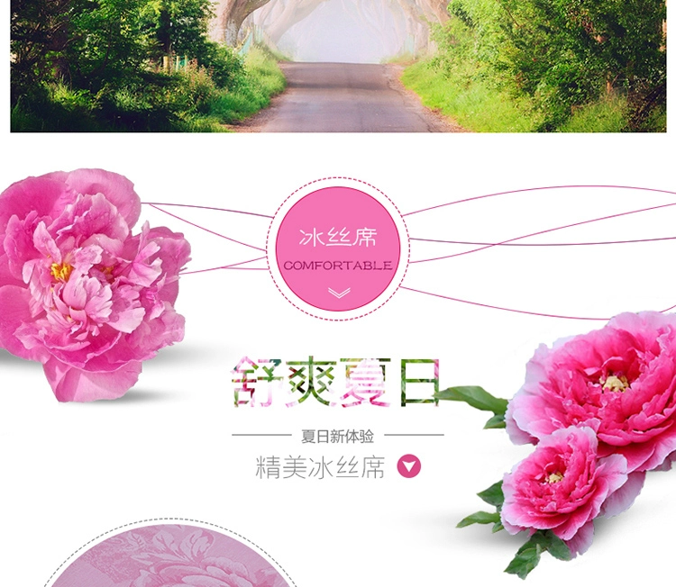 Mùa hè mat băng lụa giường 笠 1,5m1.8 m giường đôi Simmons không trượt bảo vệ bao gồm giường đứng 1.2 ga giường chun