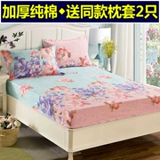 Khăn trải giường cotton chính hãng đơn giường 1,5 m 1,8m giường cotton dày chà nhám bảo vệ trải giường