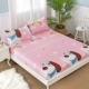 Bông khăn trải giường giường công thức Li một đơn mảnh giường gác 1,5m bụi 1.8m bông vỏ bọc cho một chiếc giường làm bằng séc giường - Trang bị Covers ga chun trải giường	