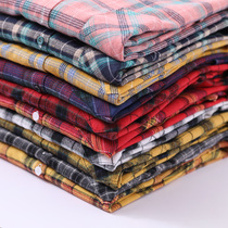 Decor 100 hitch plaid shirt jacket woman dress Early autumn new Korean version loose front short rear long sleeves student shirt