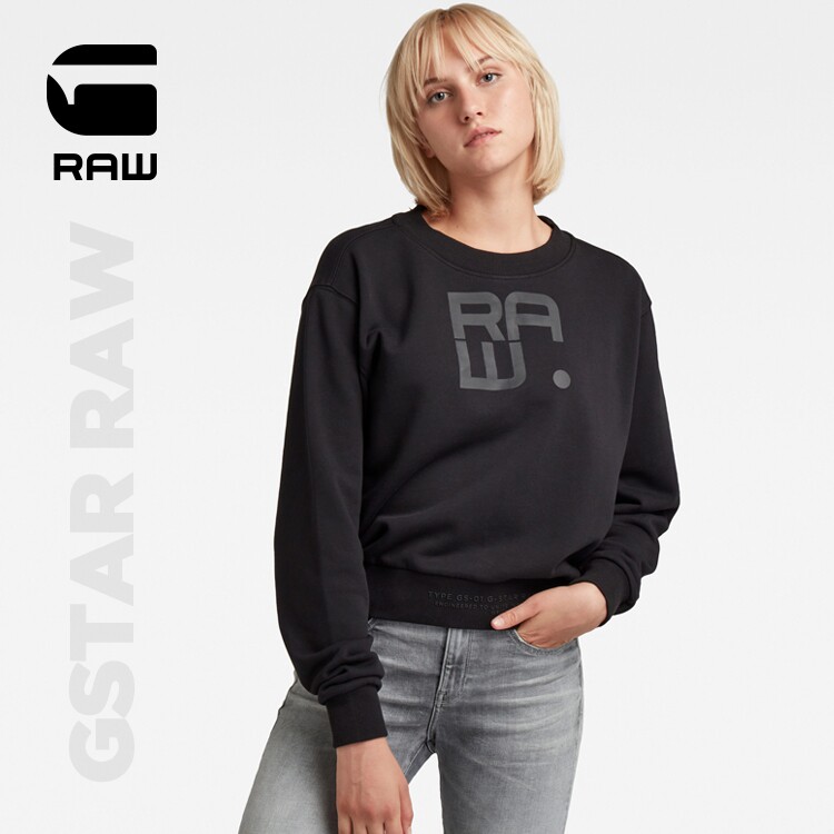 G-STAR RAW2021 Year Round Collar Lady Thick T-Shirt Fashion Trend blouses D20420