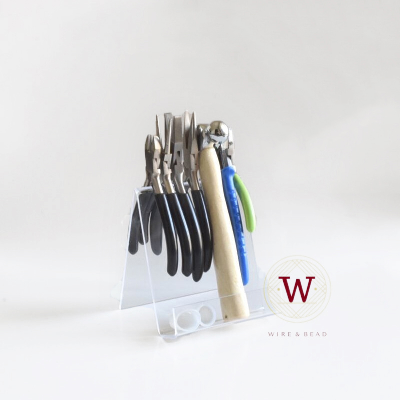 Pliers storage shelf acrylic finishing shelf winding tool pearl reaming head grinding head handle storage