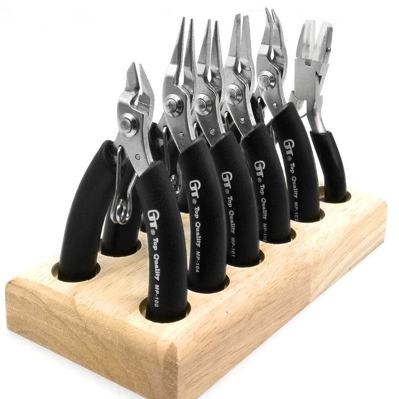 Taiwan GT Handmade Pliers Mini Jewelry Pliers Round Tip Bent Mouth Pliers Nylon Pliers HairPin HairPin Winding Bead set tool