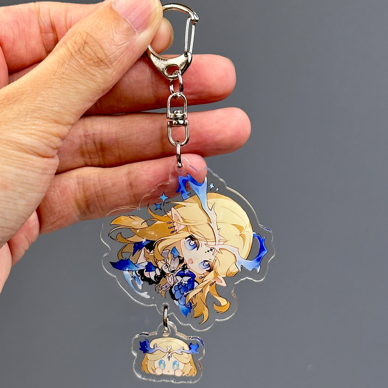 Katixia Peripheral Soundwave Keychain Acrylic Backpack Pendant Bag Decoration Bag Charm