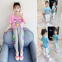 5 Net red womens clothing suit foreign Style 8 summer clothing 12 Middle School students 2021 new 10-year-old girl Summer