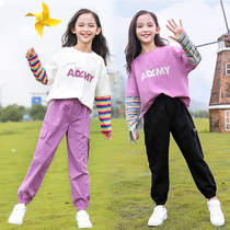 10 net red girls autumn overwear suit 11 foreign-style children 13 children Spring and Autumn fashionable 15 girls clothes